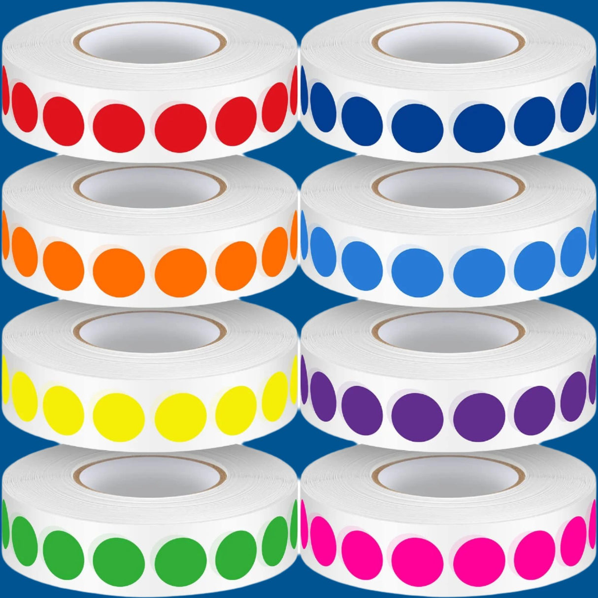 Circle Labels / Dot Labels, 1“ Diameter, 1,000/roll