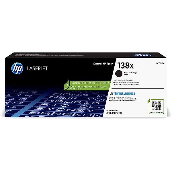 HP 138X LaserJet Toner Cartridge - High Yield - Black
