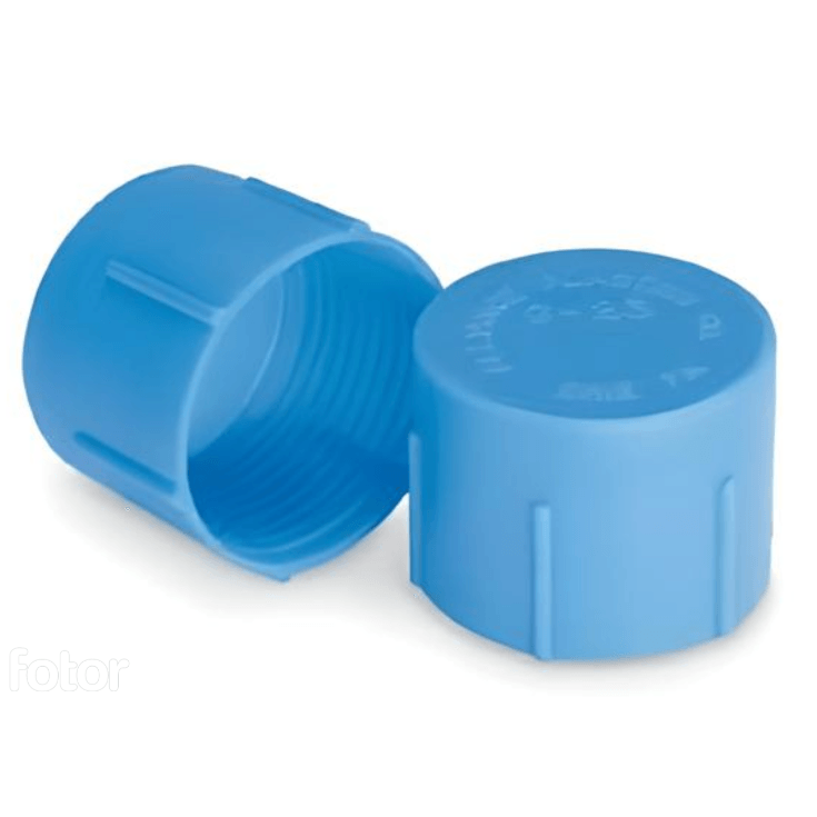 7/8"-14 UNF/JIC Threaded Protection Cap - Polyethylene (Blue)
