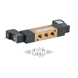 Compact Solenoid Valve G1/8", 5/2 Double Coil 24Vdc