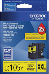 Brother LC105 Yellow Ink Cartridge, Super High Yield (LC105YS)