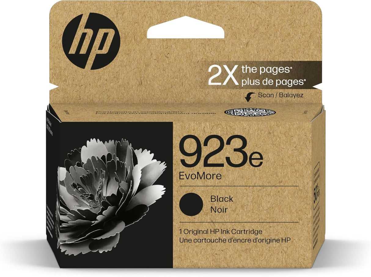 HP 923e EvoMore Black Ink Cartridge (4K0T7LN)