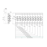 Manifold Air Valve 5/2 & 5/3 - 6 Positions (Valve 824)