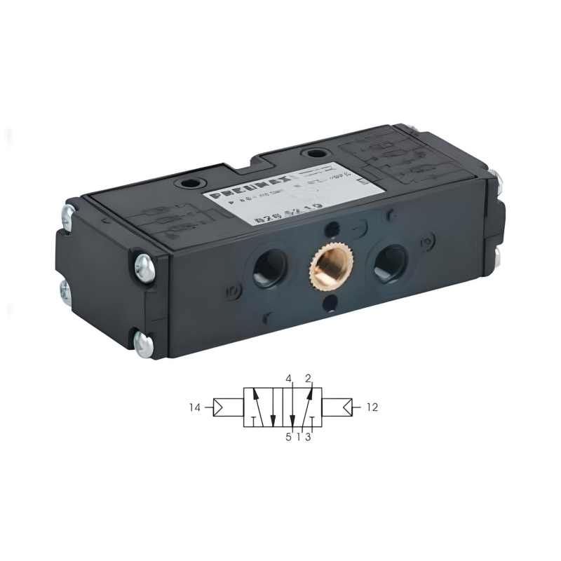 G1/8" Air Pilot Valve 1/8", 5/2 Double Acting Pressure 1.5 bar