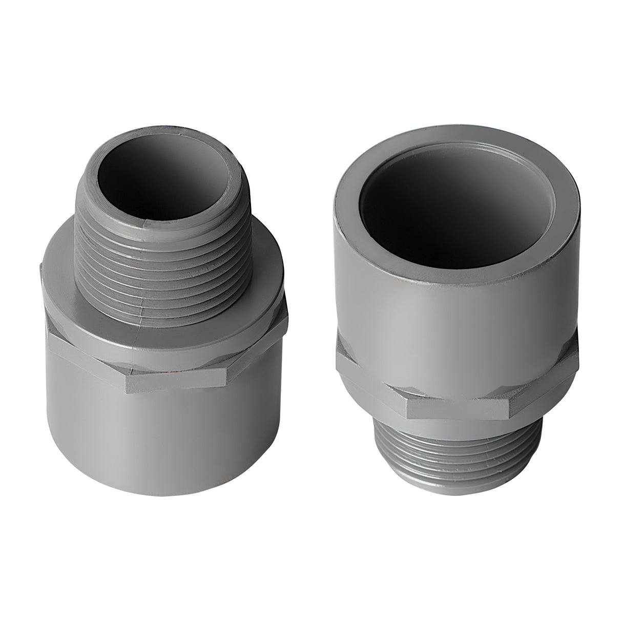 4" Male Adapter (SOC x MPT) Sch 80 - PVC Grey | 836040