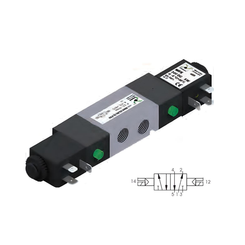 Pneumatic Solenoid Valve 1/4", 5/2 Double Coil 24Vdc
