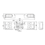 Modular Base 2 Positions IP65 For 888 Series Valve