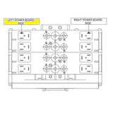 Left Power Board 8 Positions PNP 24Vdc IP65 (888 Valve)