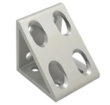 8 Hole Inside Corner Gusset 2" x 2" x 1-7/8" | 10 Series Aluminum T-Slot