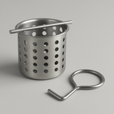 6″ × 6″ Square Shower Drain, 304 Stainless Steel — Grate or Tile-In Cover