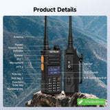 Retevis RA89R Radio Amateur Double Bande 10 W (Bluetooth et Répéteur Cross-Band)