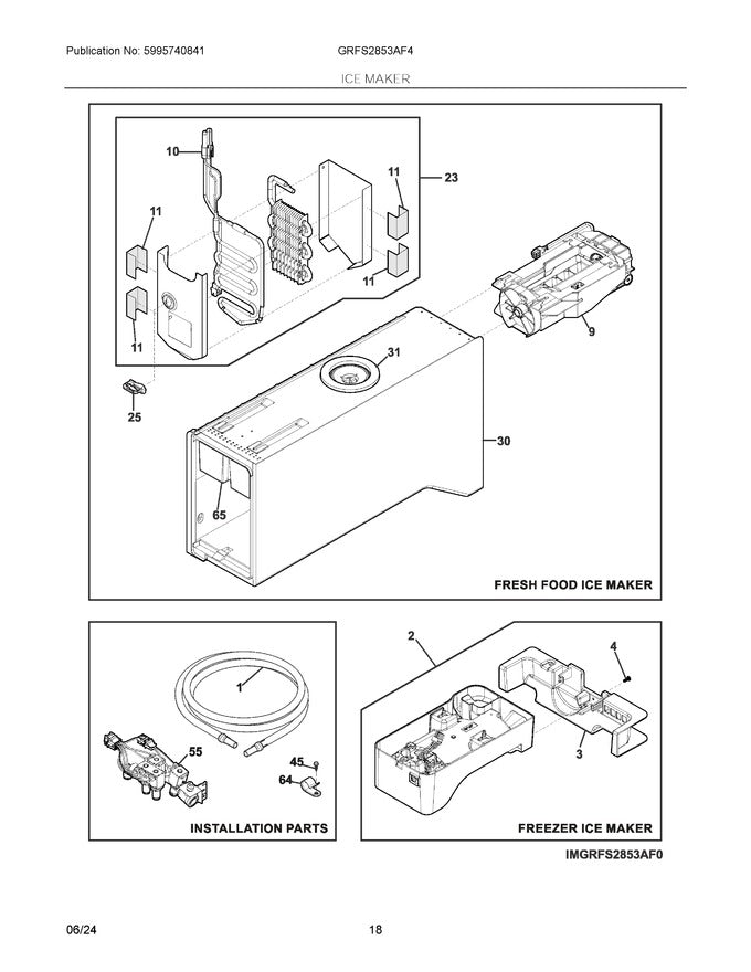 Frigidaire 5304508037 Evaporator Cover Harness Connector