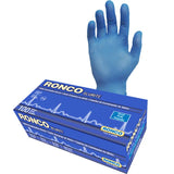 RONCO Blurite Nitrile Blue Examination Glove Powder Free,5 Mil 1000 Gloves/Case