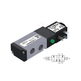 Pneumatic Solenoid Valve 1/4" NPT, 5/2 Spring Return 110Vac