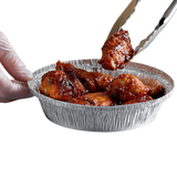 7-Inch Round Disposable Aluminum Foil Take-Out Containers (500-Pack)