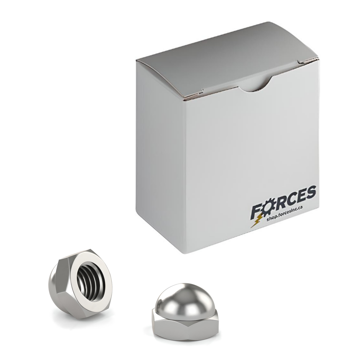 1/2"-13 Acorn Cap Nut - Stainless Steel 316