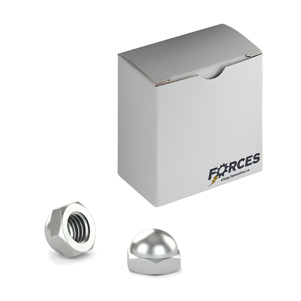 DIN 1587 M20-2.5 Acorn Cap Nut - Zinc Plated