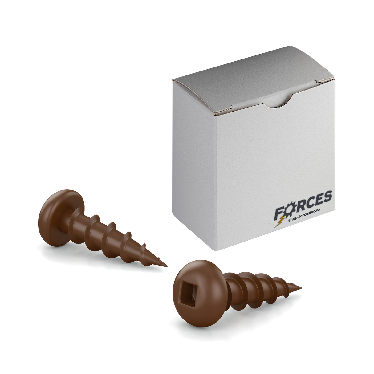 #10 x 7/8" Deck Screws Pan Head ACQ Brown Ceramic Finish