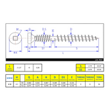 #10 x 2-1/2" Deck Screws Round Head ACQ Tan Ceramic Finish