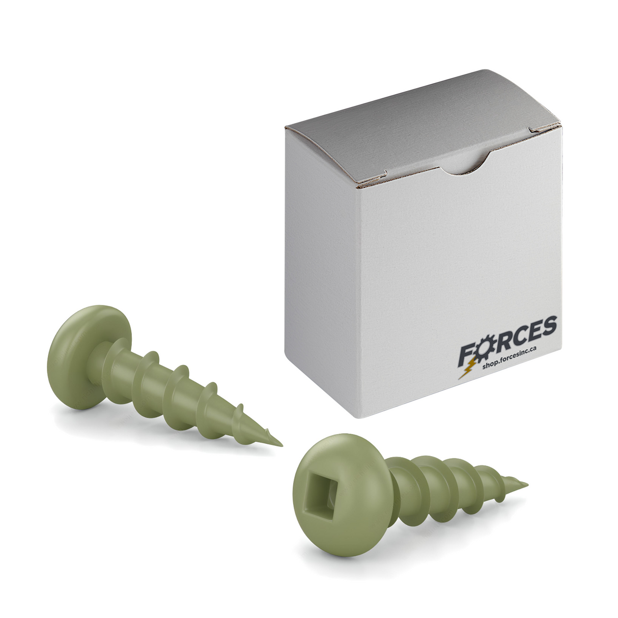 #10 x 7/8" Deck Screws Pan Head ACQ Green Ceramic Finish