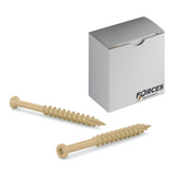 #8 x 3" Deck Screws Trim Head ACQ Tan Ceramic Finish