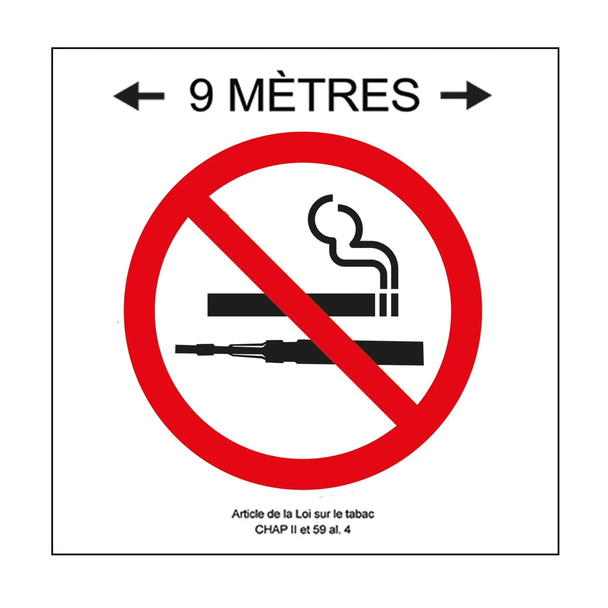 Affiche plastifiée 6x6 signalétique commerce