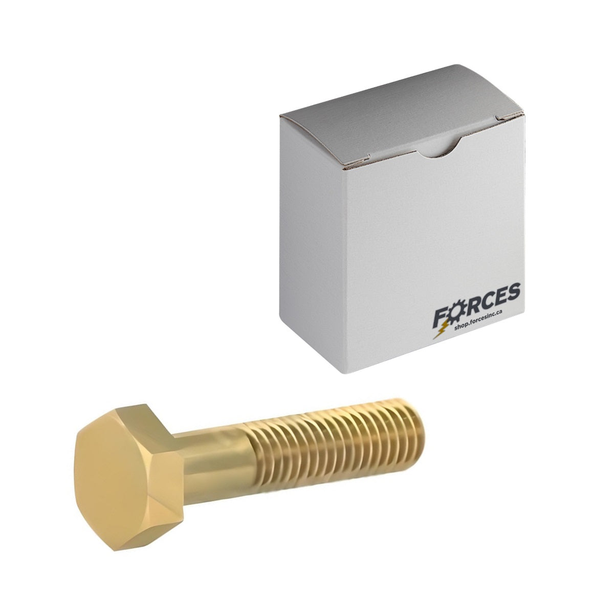 Hex Head Bolt 3/8"-16 x 1-1/4" Partial thread - Brass