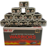 BRS 9V Alkaline Batteries — 12‑Pack (BRS6LR619V)