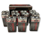 BRS 9V Alkaline Batteries — 12‑Pack (BRS6LR619V)