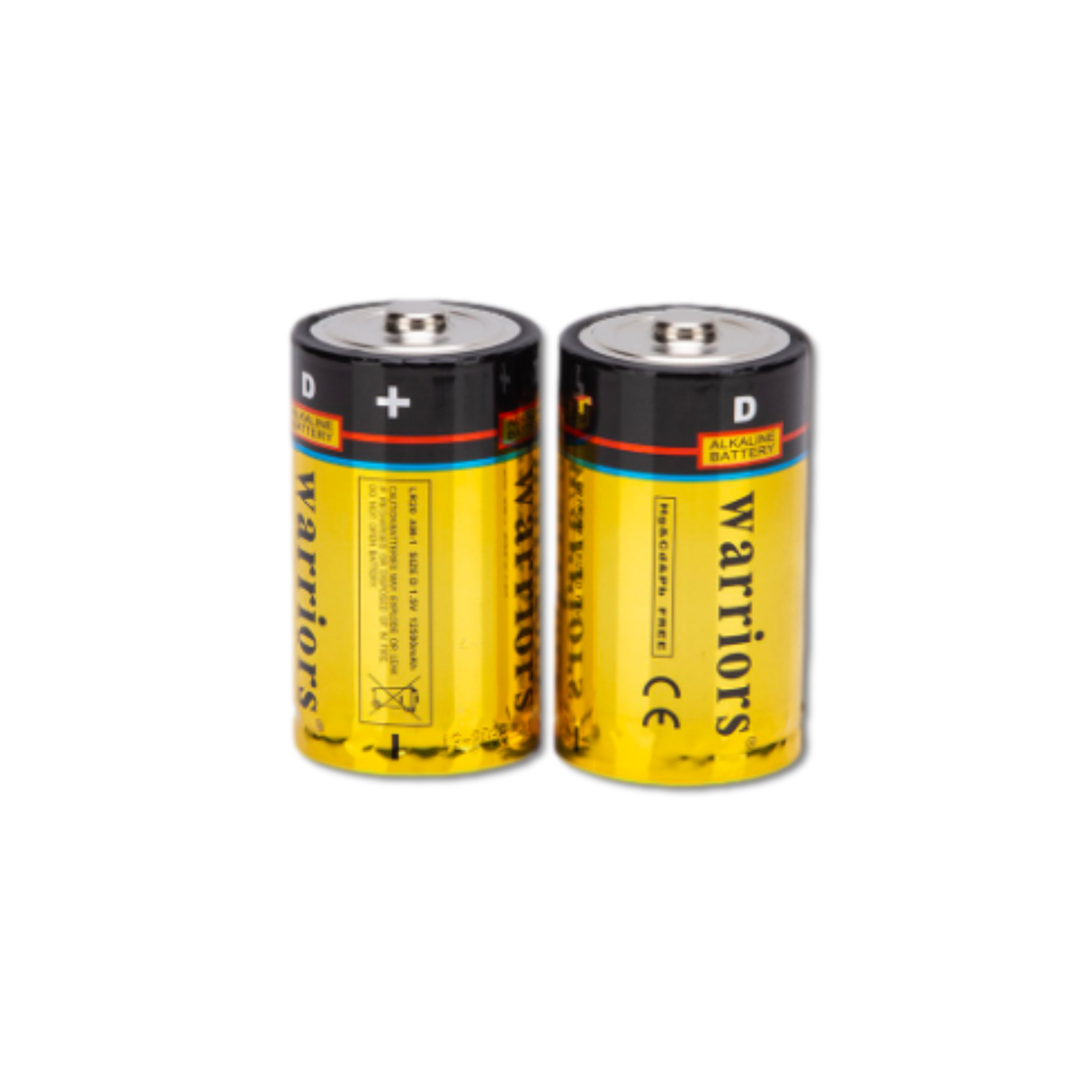 BRS D Alkaline Batteries — 12‑Pack (BRSLR20D)