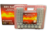 BRS Emergency Battery Kit: 203 Alkaline Batteries + Tester