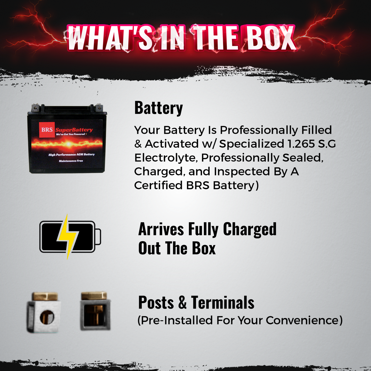 BRS12-BS 30 Day Warranty Battery & Smart Charger / Maintainer Combo Bundle Kit