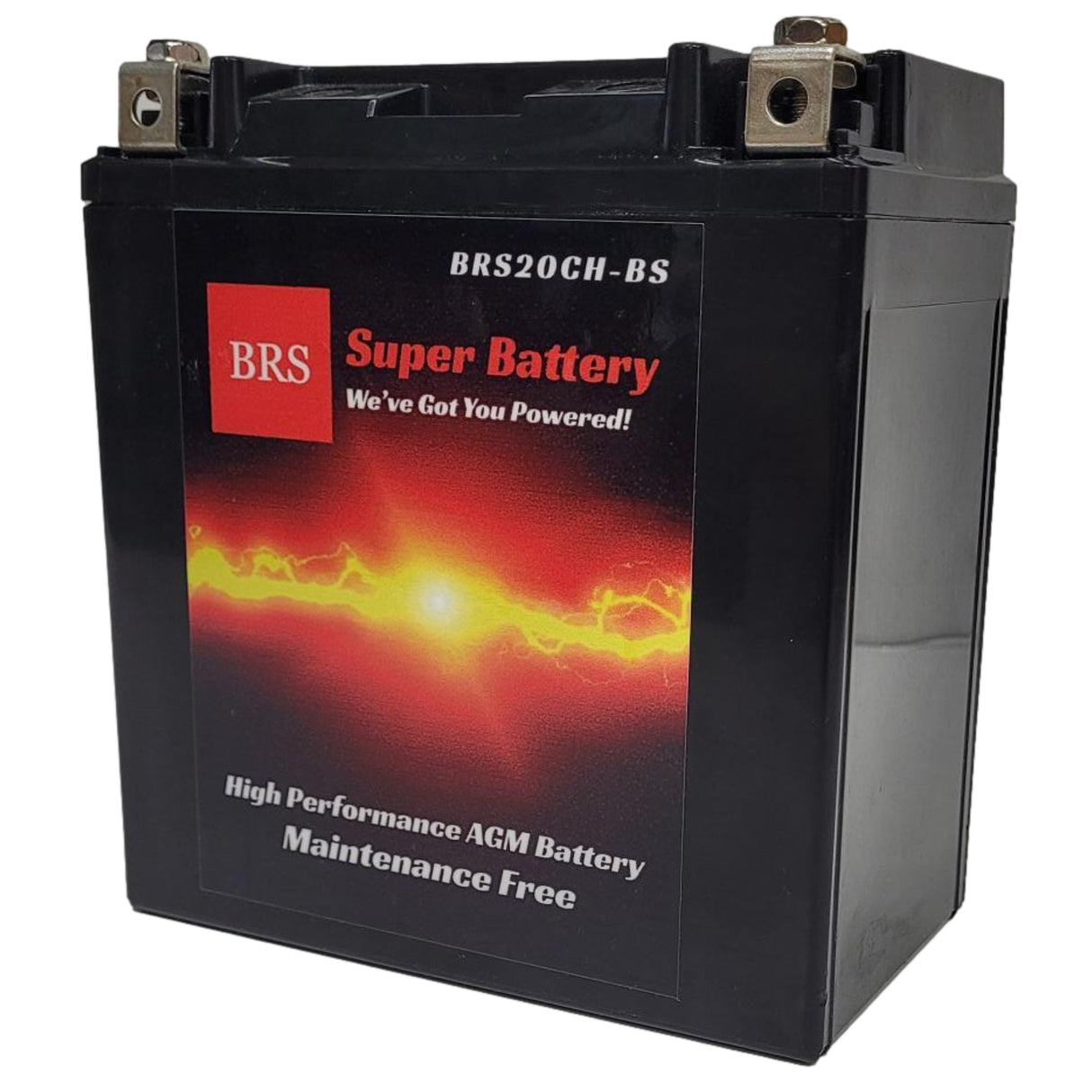 High Performance BRS20CH-BS 12v Sealed AGM PowerSport 2 Year Warranty