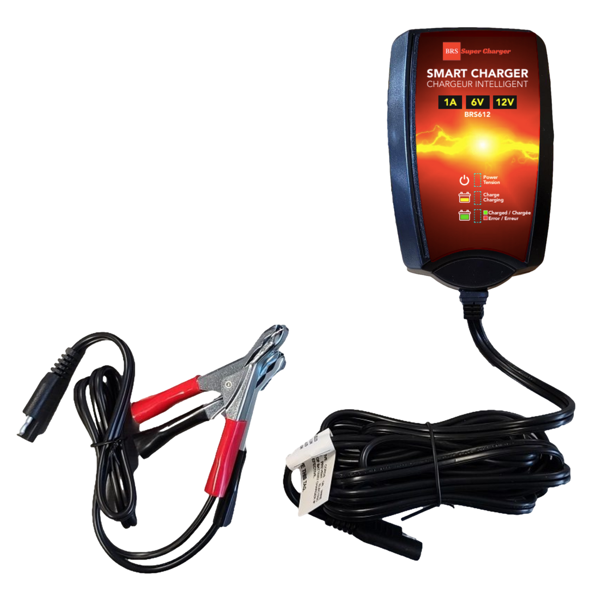 High Performance BRS14AH-BS 2 Year Warranty & Smart Charger / Maintainer Combo Bundle Kit 12v Sealed AGM PowerSports Battery