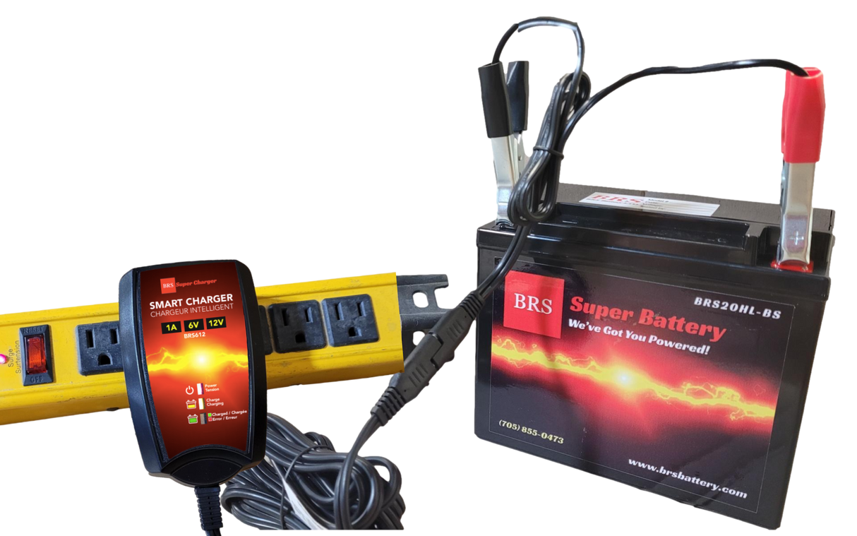 High Performance BRS5L-BS BS 2 Year Warranty & Smart Charger / Maintainer Combo Bundle Kit 12v Sealed AGM PowerSports Battery