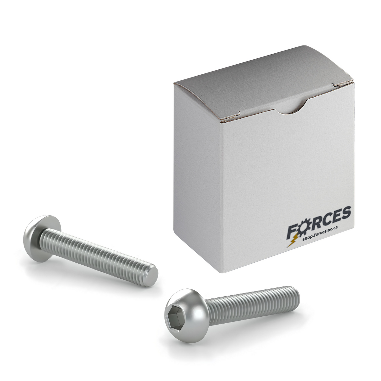 M8-1.25 x 12mm ISO 7380 Button Head Socket Cap Screw Full thread - Zinc Plated Class 10.9