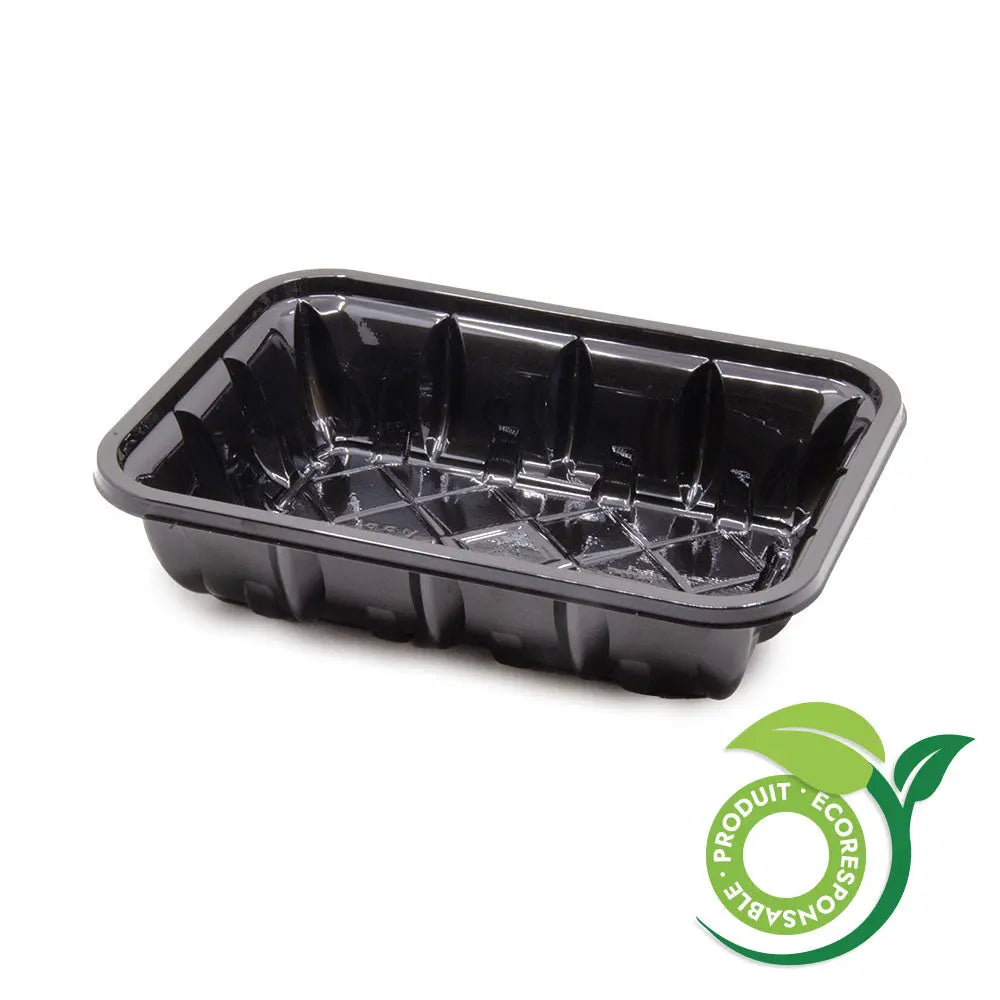 Barquette plastique PET Noire