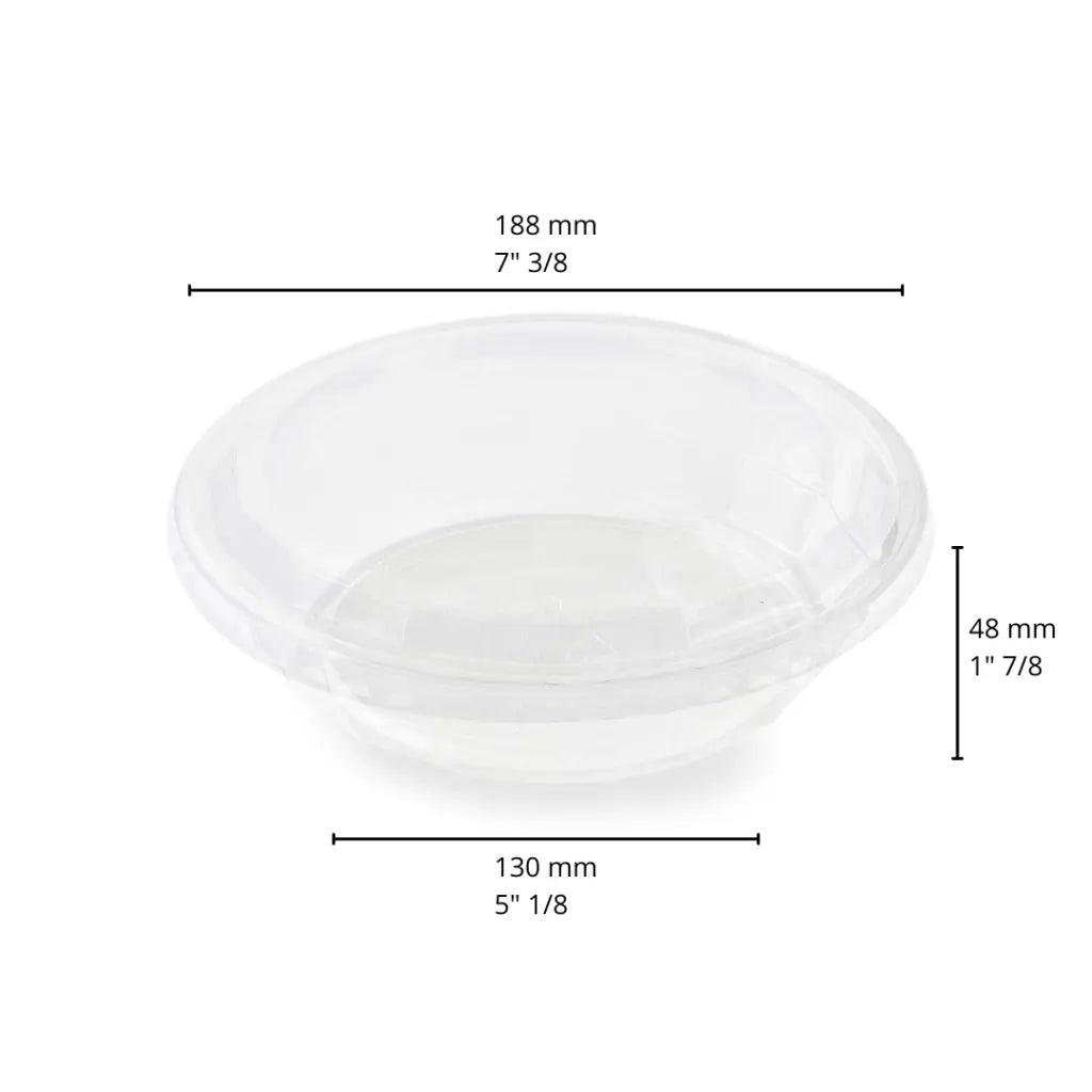 Bol DiamondBowl transparent avec couvercle – 3 formats empilables de 24 à 48 oz