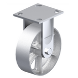 Cast Iron Silver Caster 5" x 2" Rigid 1000 lbs Roller Bearing P21 Series