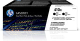 HP 410X (CF410XD) Black Original LaserJet Toner Cartridge, High Yield, 2/Pack