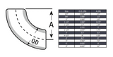 Elbow 90° Long Radius Butt Weld Sch 40S - SS 304/304L