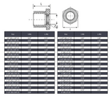 Reducing Hex Bushing NPT #150 - Malleable Iron