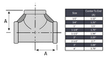 Tee Socket Weld #150 - Stainless Steel 304