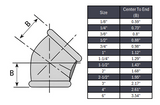 Elbow 45° NPT #150 - Malleable Iron