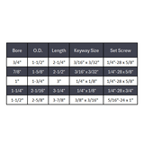 Two-Piece Rigid Coupling W/ Keyway - Black Oxide