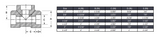 Tee Socket Weld #6000 - SS 304/304L