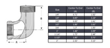 Street Elbow 90° NPT #150 - Stainless Steel 304