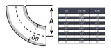 Elbow 90° Long Radius Butt Weld Seamless Sch 80S - SS 304/304L