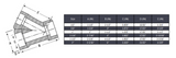 Lateral Wye Tee Socket Weld #3000 - SS 304/304L