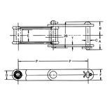 C188 Combination Conveyor Chain - 10ft